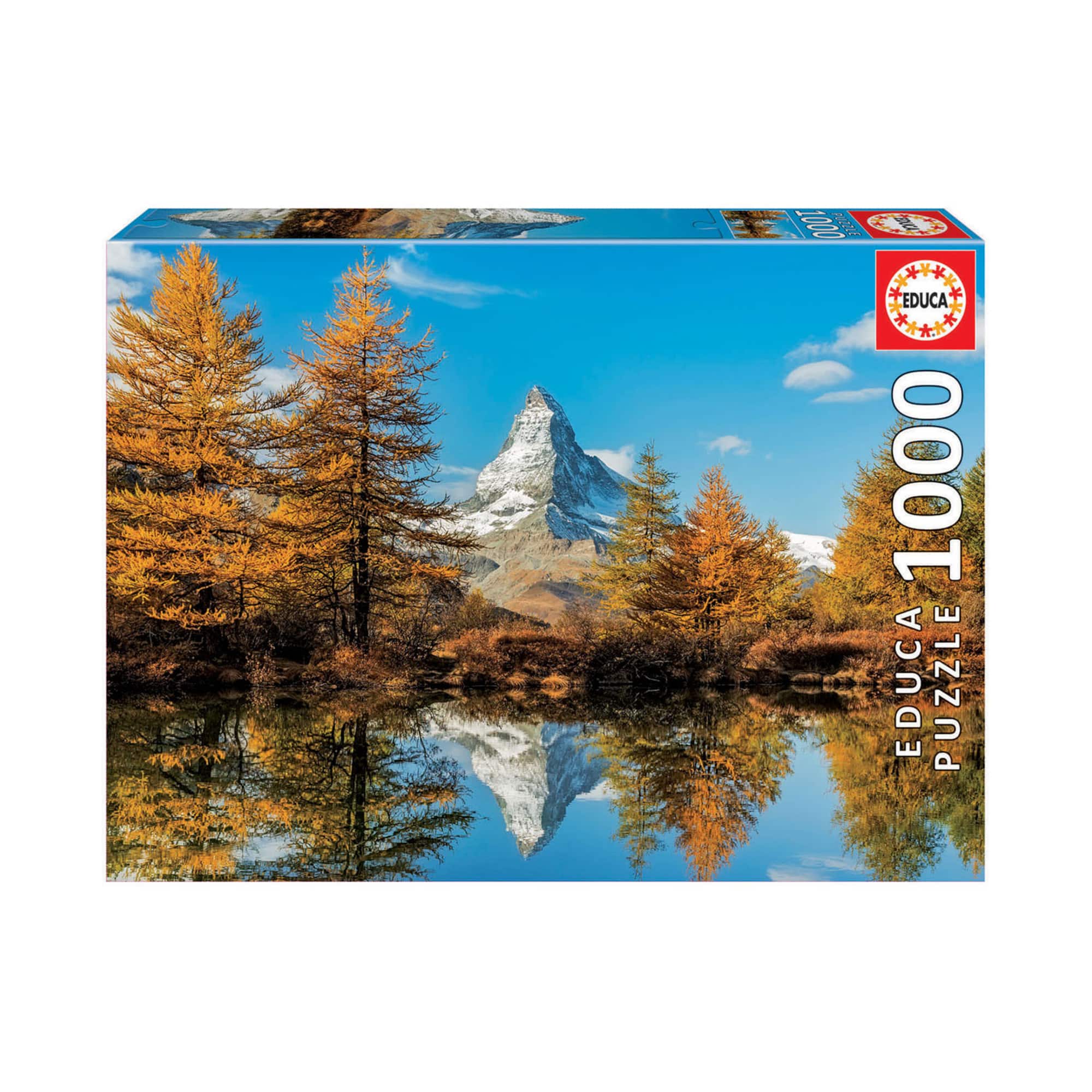 Matterhorn Mountain in Autumn 1,000 Piece Jigsaw Puzzle